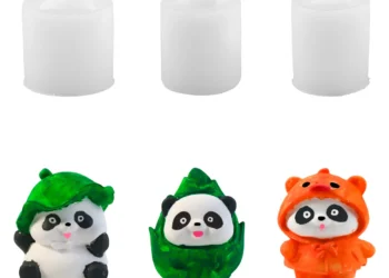 Create Unique 3D Panda Candles and Crafts with This Easy Silicone Mold Kit