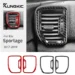 Enhance Your Kia Sportage Interior with Durable Carbon Fiber Air Vent Trim