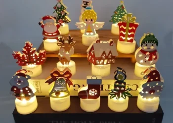 Cozy Holiday Vibes with This Festive LED Snowman and Santa Decor