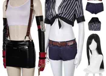 Top Women’s Black Striped Swimsuit for Ultimate Tifa Lockhart Cosplay Review