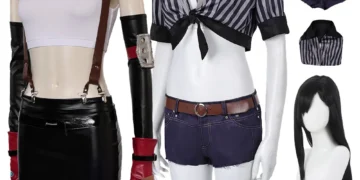 Top Women’s Black Striped Swimsuit for Ultimate Tifa Lockhart Cosplay Review