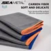 Effortless Streak-Free Cleaning with SEAMETAL Carbon Fiber Microfiber Cloth