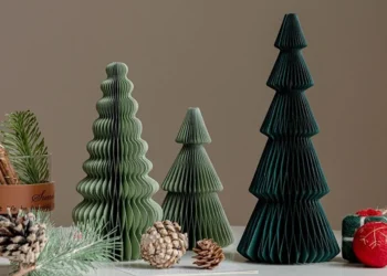 Compact 3D Paper Ornaments That Elevate Your Holiday Home Decor